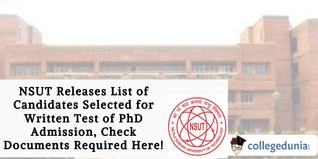 NSUT Releases List of Candidates Selected for Written Test of PhD Admission, Check Documents Required Here!